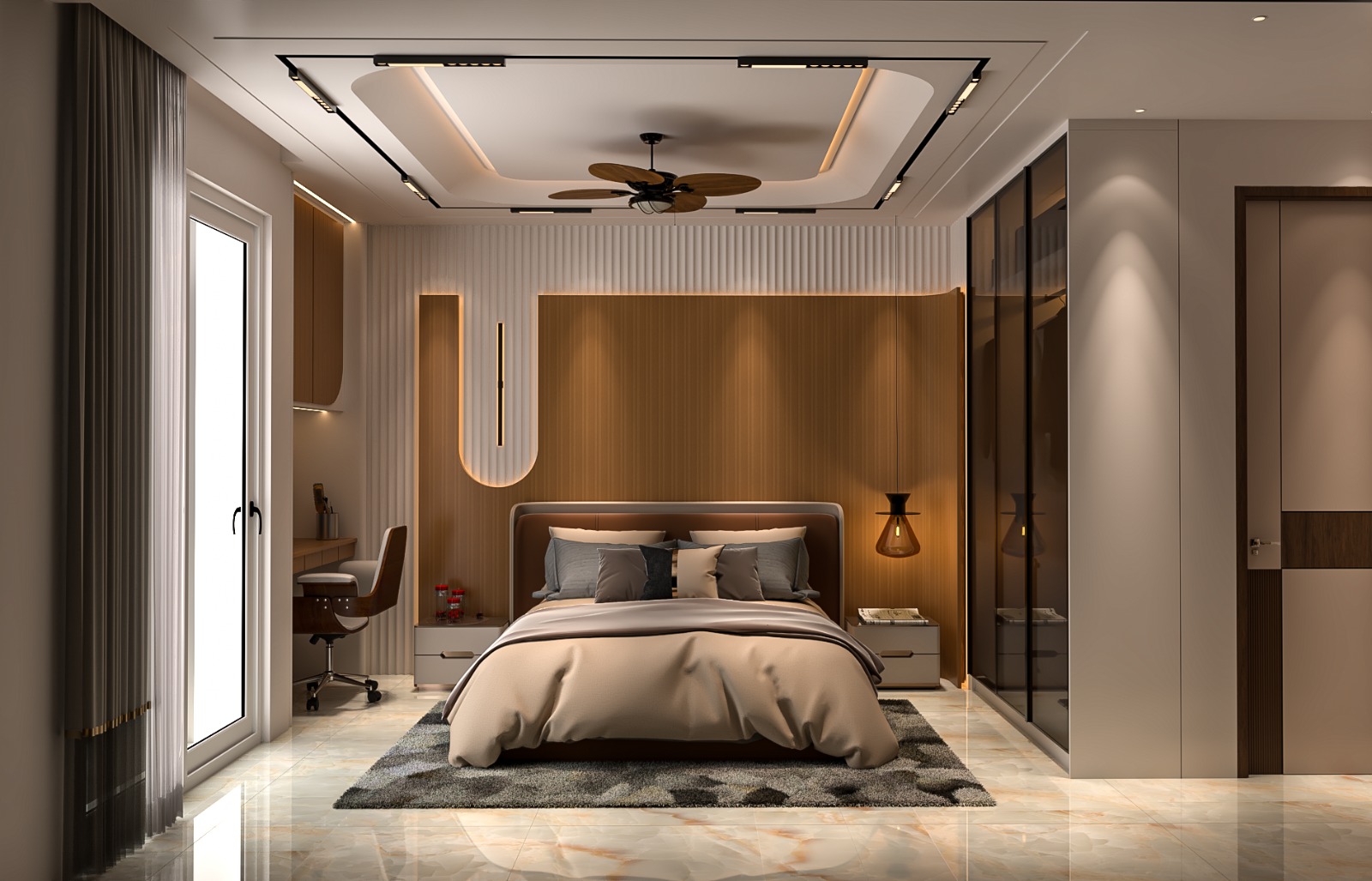 Minimalist Zen Bedroom (B17)