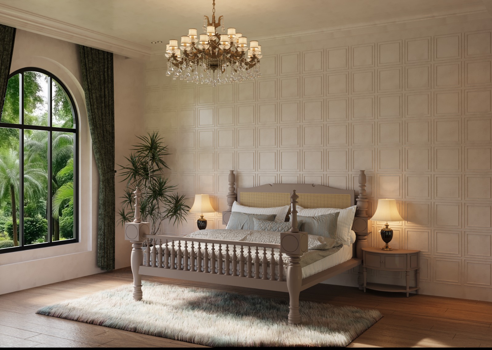 Modern Warm Oak Bedroom (B22)