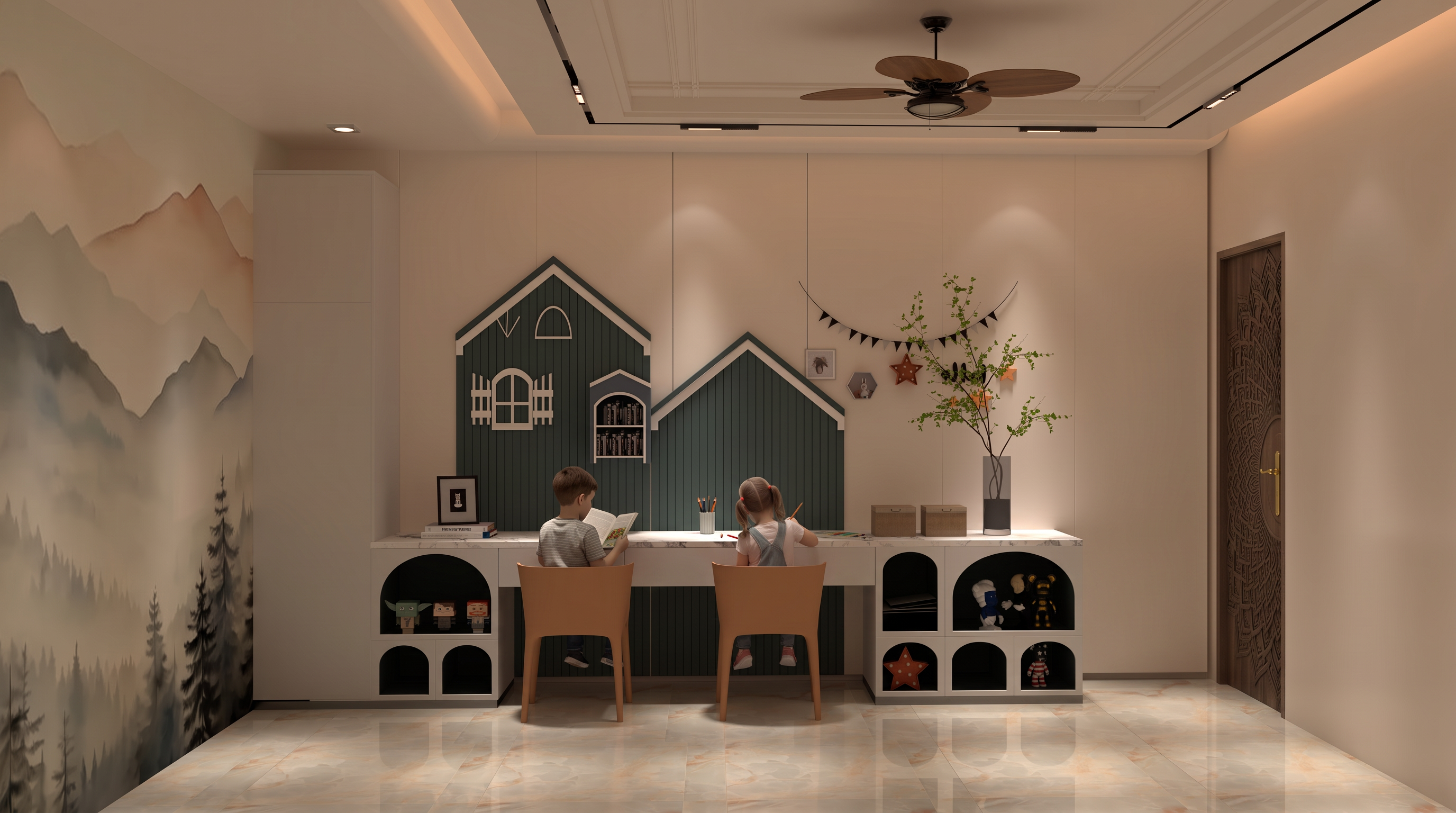 Pastel Dreamland Children Bedroom (KD4)