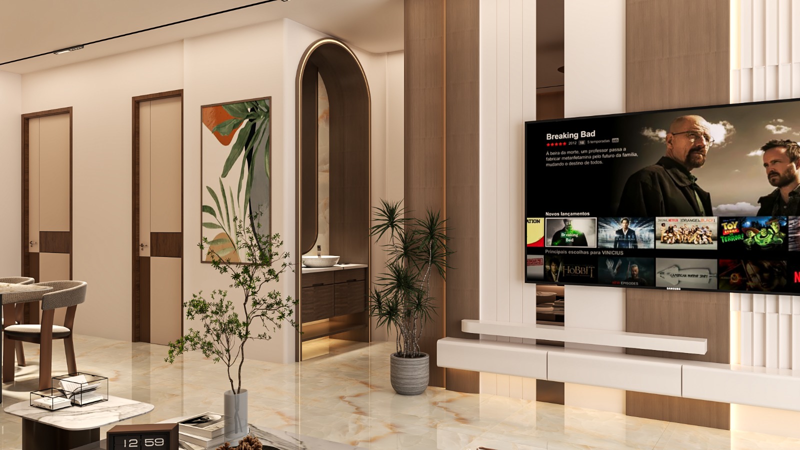 Executive Low-Profile Entertainment Unit (T7)