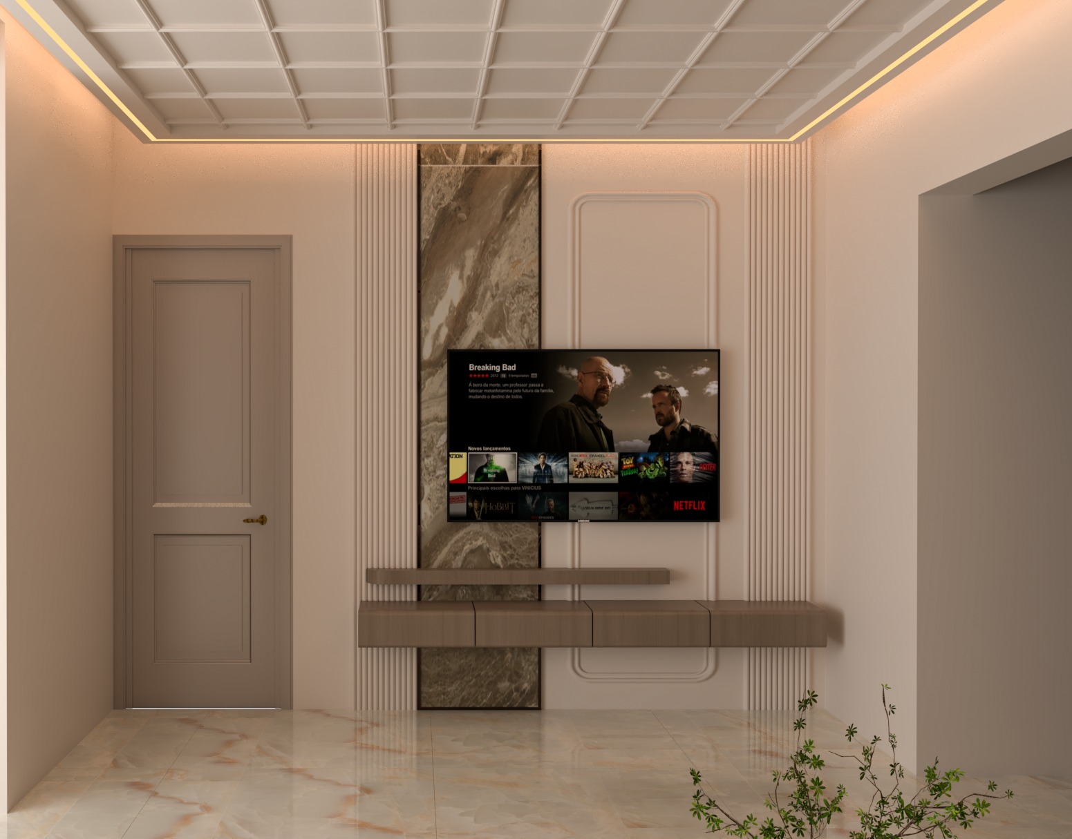 Custom Joinery TV & Bookshelf Suite (T8)